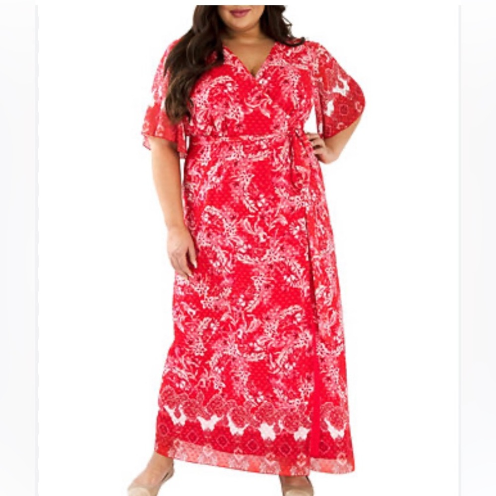 NWT! Maree Pour Toi wrap dress Sz 16